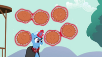 Trixie's got the pies in the air.