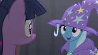 Trixie thanking Twilight S6E6