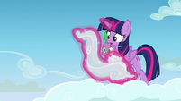 Twilight levitates a cloud S5E26