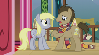 Dr. Hooves looking at imaginary watch S5E9