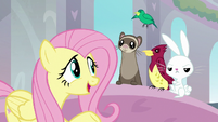 Fluttershy addresses animals like students S8E1