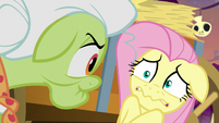 Fluttershy with squiggly lips S5E21