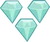 Three diamonds