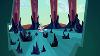 Spike near black crystals S3E2