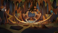 Wide view of Grogar's lair S9E1