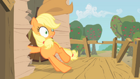 Applejack crashing down S1E18