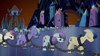 Crystal Ponies enslaved and chained BFHHS5