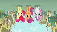 Cutie Mark Crusaders upside-down S4E12