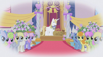 Prince Blueblood in Rarity's fantasy.