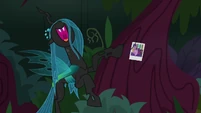 Queen Chrysalis madly laughing S8E13