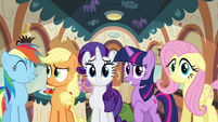 Rainbow, Applejack, Rarity, Twilight and Fluttershy S2E24