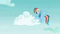 Rainbow Dash moving clouds S5E22