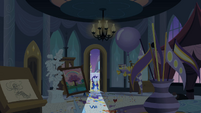 Rarity returns to her suite singing S2E9