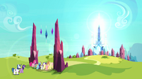 The ponies enter the Crystal Empire S3E01