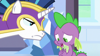 Spike --you're right, Shining Armor-- S6E16