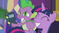 Twilight pleased; Spike mildly happy S5E20