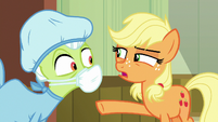 Young Applejack "come with me, but be quiet" S6E23