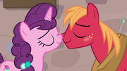 Big McIntosh and Sugar Belle nuzzling S7E8