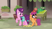 Disguised Scootaloo pretending to feel guilty S7E8