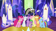 Main cast and Discord group hug S4E26