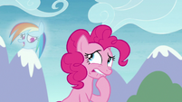Pinkie haunted by vision of Rainbow Dash S8E3