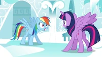 Rainbow successfully summarizing the history of the Wonderbolts!