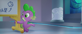 Spike wheeling in Twilight's whiteboard MLPTM