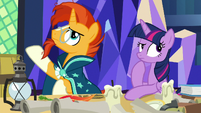 Sunburst and Twilight Sparkle briefly confused S7E24