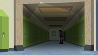 Twilight and Spike alone in the dim hall EG