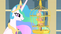 Celestia and featherless Philomena S01E22