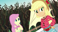 Fluttershy and AJ ready to save the day EG4