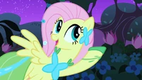 Fluttershy listens to the bird singing S1E26