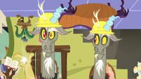 One of Discord's duplicates snaps his fingers S7E12