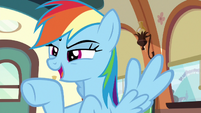 Rainbow --the victorious Ponyville buckball team!-- S6E18