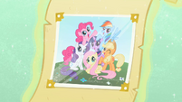 Twilight and her friends in the photo from the intro.