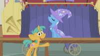 Snails calls Trixie "most awesome unicorn in Ponyville" S1E06