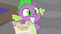 Spike grinning with excitement S9E4