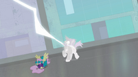 Henchpony being shocked by lightning S4E06