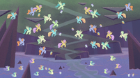 Hippogriffs and seaponies partying together S8E16