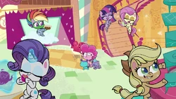 Pinkie Pie surrounded by rowdy ponies PLS1E6b