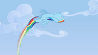 Rainbow flies circularly in the air S3E7