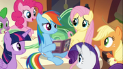 Rainbow reads to her friends S4E22