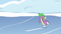 Spike ice-skating skillfully S5E5