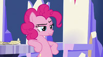 Pinkie Pie looking confidently smug S7E11