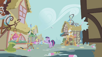 Ponyville in shambles S1E10