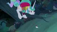 Princess Celestia scared of chickens S9E13