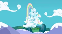 And here we see Rainbow Dash's lovely cloud mansion