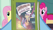 Rainbow Dash holding Daring Do book S2E16