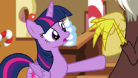 Twilight says she's glad; pushes Discord away S5E22