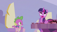 Twilight wailing "I don't know!" S5E25